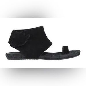 Pedro Garcia Black Suede Sandals 36.5/US6.5 EUc $620